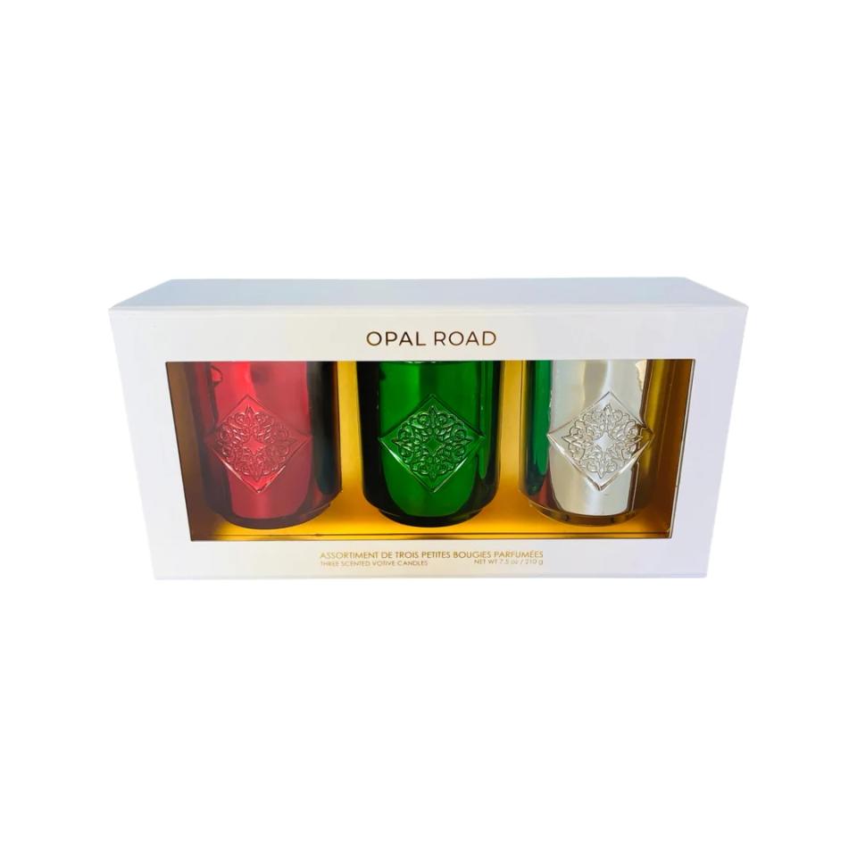 christmas candles opal road winter collection