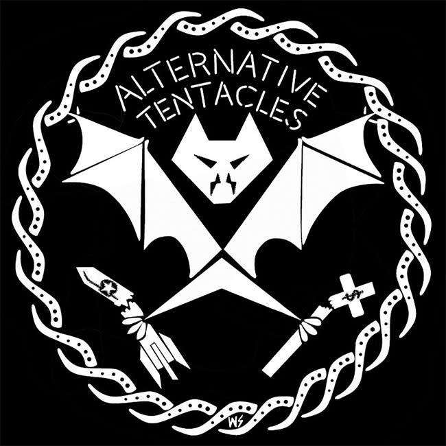 The Alternative Tentacles logo, one of the best record label logos