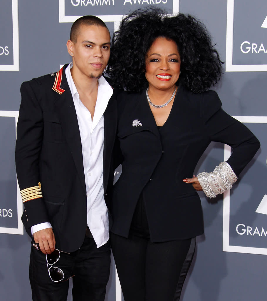 Evan Ross and Diana Ross