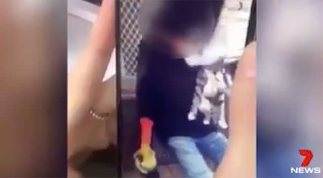 The RSPCA are outrage by the video. Source: 7 News