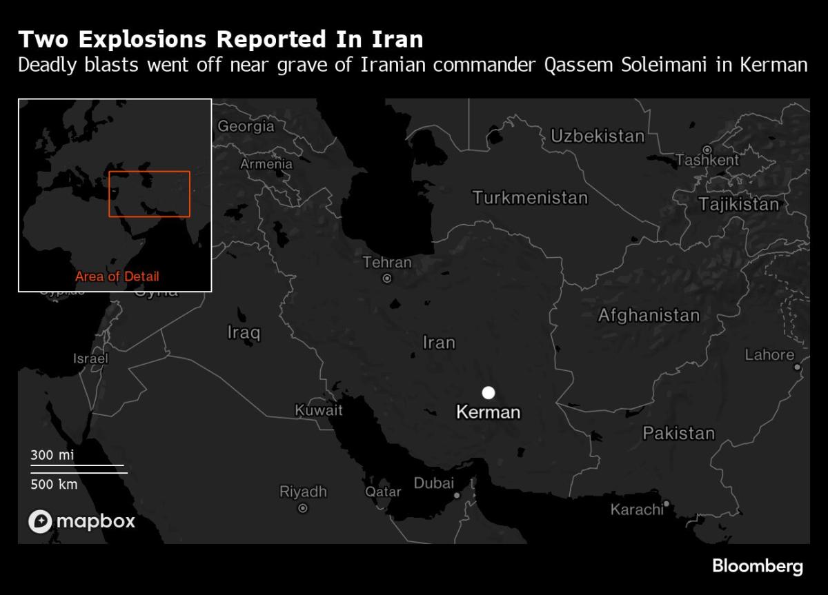 伊朗致命爆炸和红海警告加剧中东紧张局势