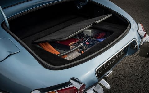 The boot space in the new E-type - Credit:  Charlie Magee