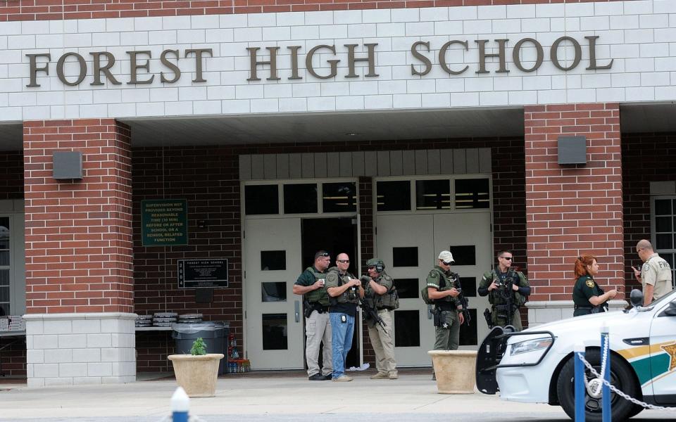 One student was wounded at a Florida school on a day of gun protests - Getty Images North America