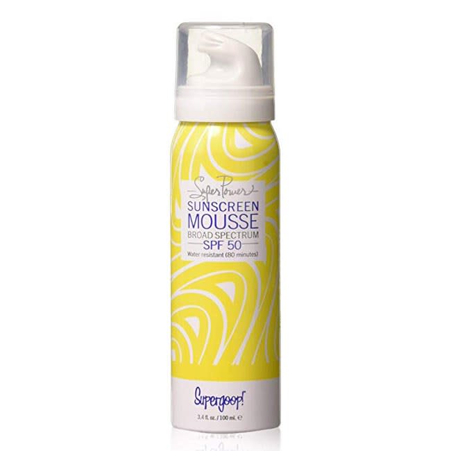 Supergoop! Super Power Sunscreen Mousse with Blue Seakale