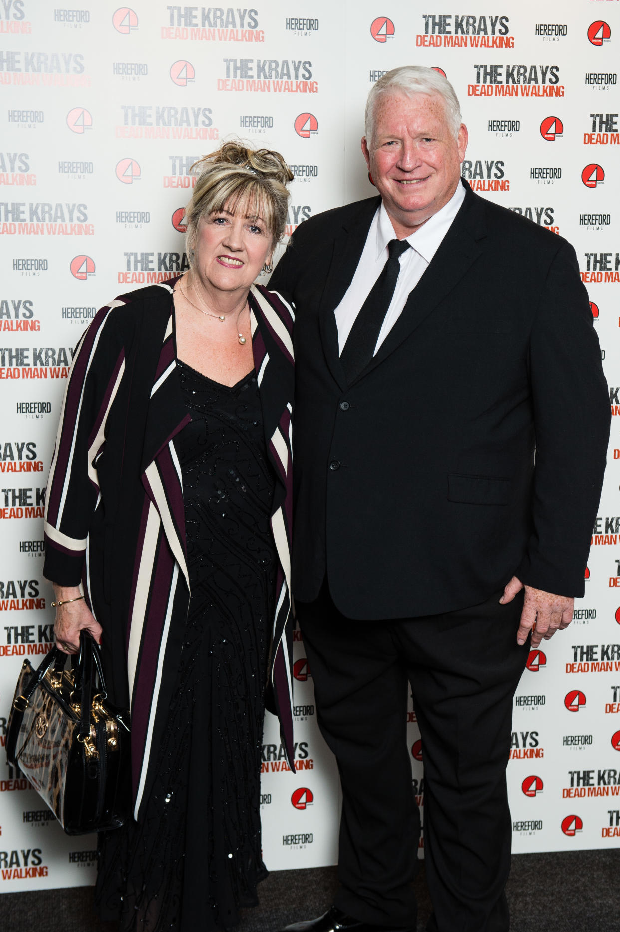 LONDON, ENGLAND - SEPTEMBER 09:  (L-R) Lynne McGarry and Pete McGarry attend 'The Krays: Dead Man Walking' UK premiere at The Genesis Cinema on September 9, 2018 in London, England.  (Photo by Jeff Spicer/Getty Images)