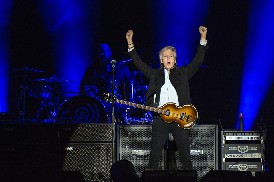 Paul McCartney performs on day one of the Austin City Limits Music Festival's second weekend on Friday, Oct. 12, 2018, in Austin, Texas. (Photo by Amy Harris/Invision/AP)