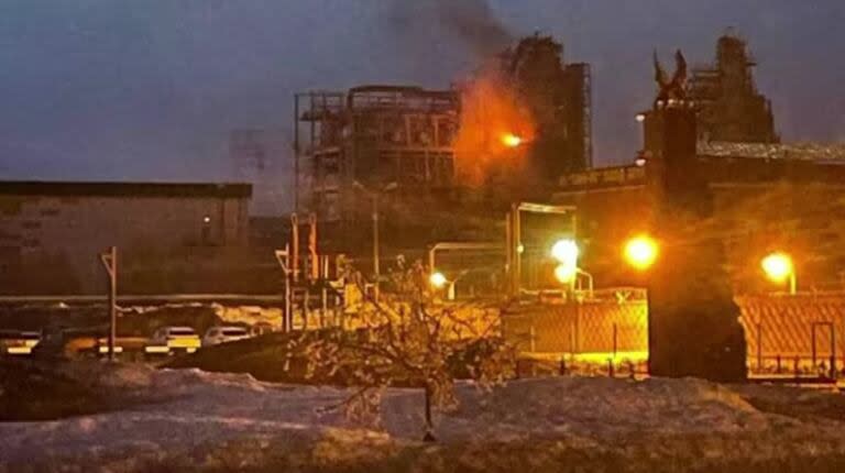La planta de Tatneft atacada en Nizhnekamsk, Tartaristán
