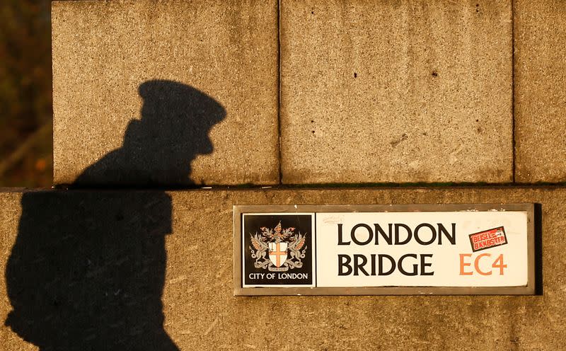 Site of a fatal attack on London Bridge in London