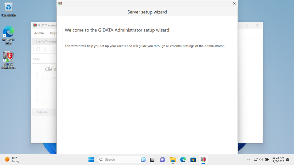 G Data Endpoint Protection Business: Setup