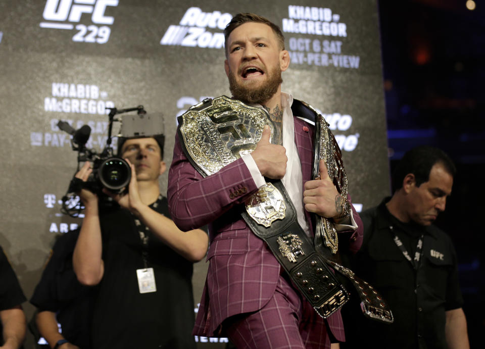 Conor McGregor is ready to return to UFC. (AP Photo)