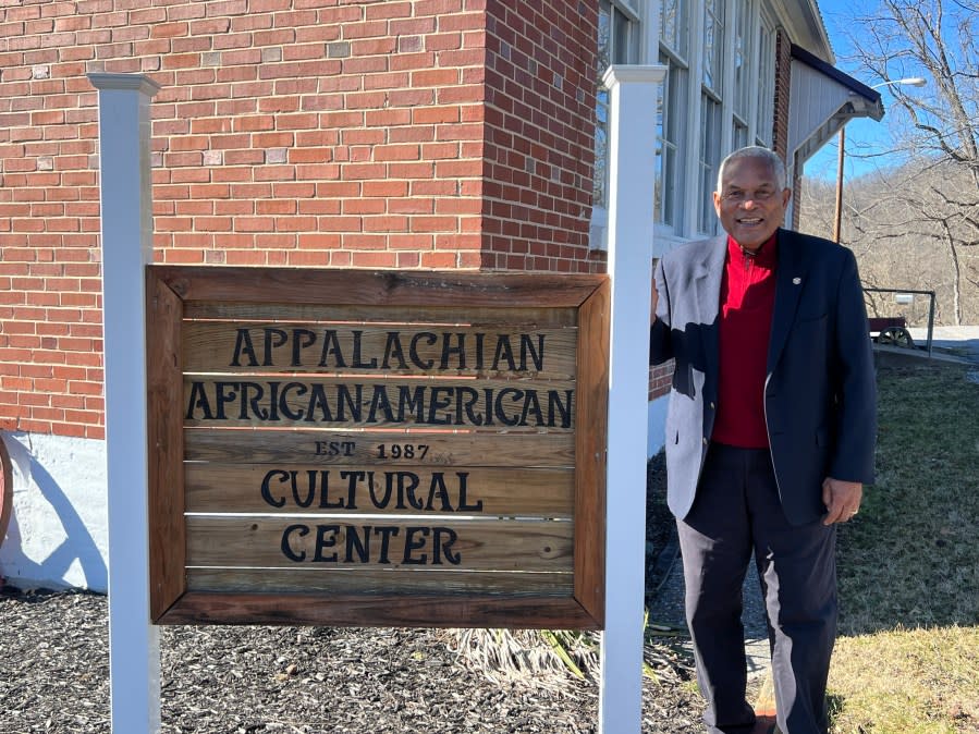 <em>Ron Carson at the Appalachian African American Cultural Center in Pennington Gap, VA (Photo: WJHL)</em>