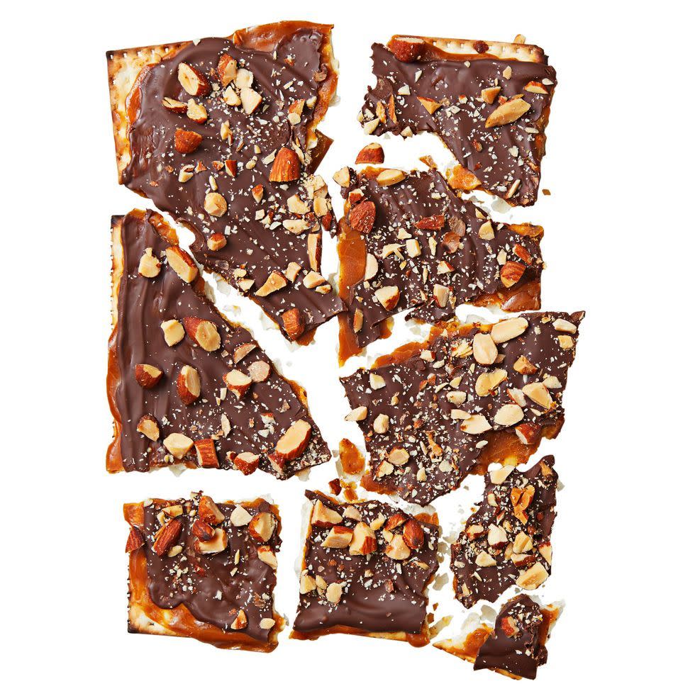 passover desserts choco caramel matzo brittle