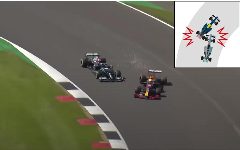 Hamilton and Verstappen racing - Formula 1