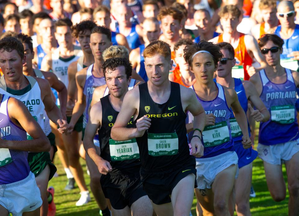 Oregon's Caleb Brown was named the Pac-12 men's cross country freshman of the year.