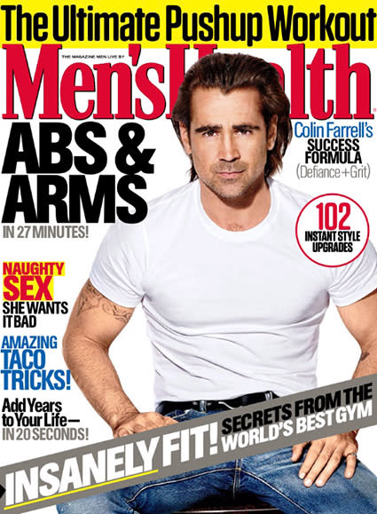 To say Colin Farrell is intense is an understatement. The 39-year-old Irish actor covers <em>Men's Health</em>'s September 2015 issue in a simple white t-shirt and jeans, and talks openly about life as a single dad. Colin has two sons -- 11-year-old James with model Kim Bordenave, and 5-year-old Henry with actress Alicja Bachleda -- who are the number one priority in his life. Surprisingly, the handsome <em>True Detective</em> star says he's been single for the last five years. <strong>PHOTOS: Stars Share Pics of Their Cute Kids</strong> "It's not that I don’t get lonely sometimes, but I'm okay about it," he tells the magazine. "The most significant aspect of my life lives far away from anywhere that a camera is needed. You play the part and do interviews but don't overextend yourself or put on a mask or change your name. Because when you get home, the only thing that matters is your son is not eating his turkey sandwiches and he’s not into avocado anymore, so you have to find something new that he'll eat for lunch." Farrell, who looks impressively fit on the cover, also talks about picking up healthier habits, like quitting smoking. Men's Health But you'll never guess how he was able to do it. "I wrote a breakup letter to the Spirit of Tobacco," he recalls. "I got a frying pan and tossed the letter with a load of tobacco, put some paraffin over it, and lit a match that sent a big, wallowing cloud up into the sky. Then I didn't have a cigarette for another two years." Last February, the actor admitted that he was happy the "madness" in his life is over, and also revealed that he hadn't had a drink in eight years. Farrell has struggled with addiction before -- in December 2005, he checked into a rehabilitation treatment center for addictions to recreational drugs and painkillers. "All the madness and all the chaos and all the people around me got so tiring after a while that I had to find another way, and while I don't live a monk-like existence, I have a new appreciation for solitude that would have terrified me years ago," he told the <em>Telegraph</em>. "And I'm glad the madness is over. It was interesting to experience, but I'm glad it's passed." <strong>NEWS: Colin Farrell on Gaining Weight for 'True Detective' -- It's Not That Fun</strong> ET caught up with <em> Real Housewives of Beverly Hills</em> star Kim Richards in July, who talked about her own determination to stay sober. "I love sobriety, and I've always loved sobriety," she told ET during an exclusive sit-down interview. "Relapsing was very hard for me." Watch below: