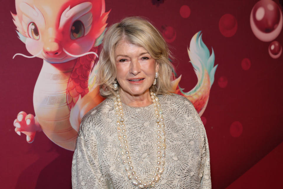 Closeup of Martha Stewart