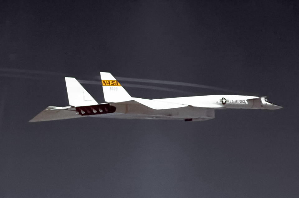 <p>It was hoped that the bomber’s performance would render it invulnerable to manned interception, but it was soon clear that ever more potent surface-to-air missiles were a real threat. Intercontinental ballistic missiles were the future, but the XB-70 project had momentum.</p><p>It became a political ‘football’ kicked around by the most powerful men in America, including <strong>Richard</strong> <strong>Nixon</strong>, <strong>John F</strong> <strong>Kennedy</strong> and <strong>Robert</strong> <strong>McNamara</strong>, all adopting pro or anti positions as suited their needs. Kennedy was pro-B-70 in the 1960 election campaign but changed his mind. The aircraft was cancelled, but did perform some research work for NASA.</p>