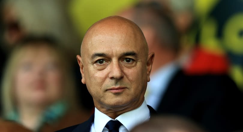 Tottenham chairman Daniel Levy watches Spurs' game against Norwich City in May 2022.