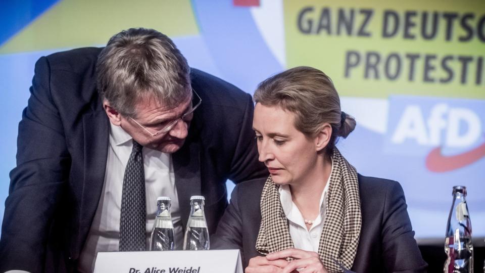 Wie Jörg Meuthen und Alice Weidel auf die Terrorattacke in Christchurch reagierten, ist bezeichnend. (Bild: dpa)