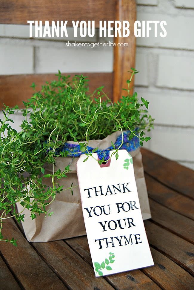 28) Thank You Herb Gifts