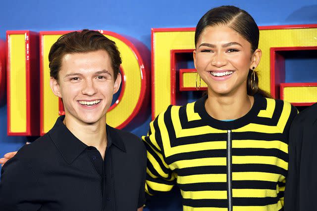 <p>Karwai Tang/WireImage</p> Tom Holland and Zendaya