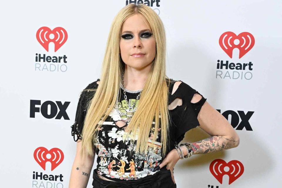 <p>Gilbert Flores/Billboard via Getty</p> Avril Lavigne at the iHeartRadio Music Awards held at the Dolby Theatre in Los Angeles in April 2024