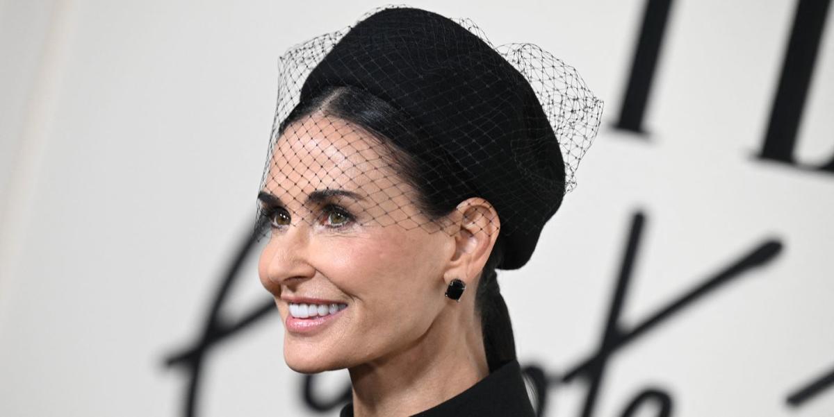 Demi Moore’s dramatic look is a nostalgic nod to a bygone fashion era