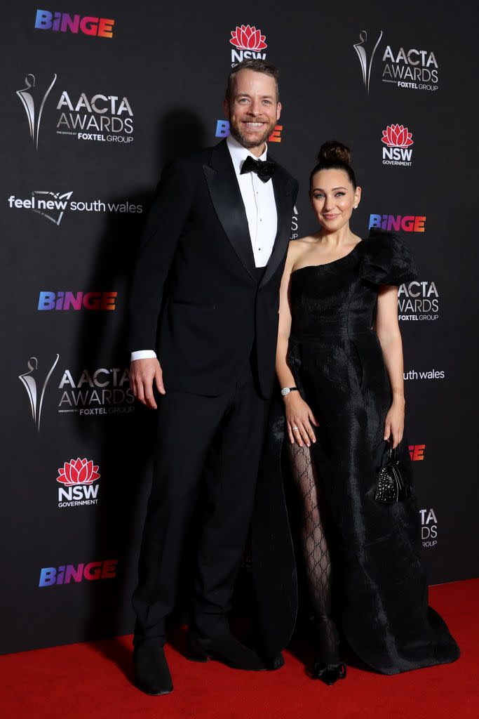 Hamish Blake and Zoë Foster Blake at the AACTAs.