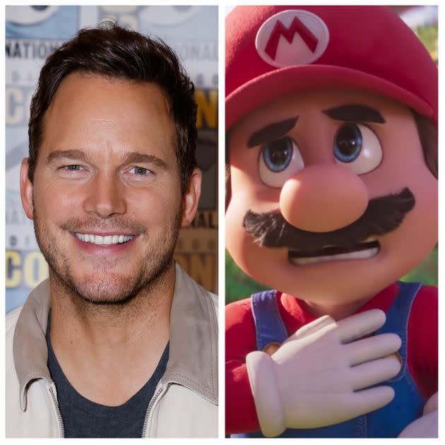 Chris Pratt provides the voice of Mario in 