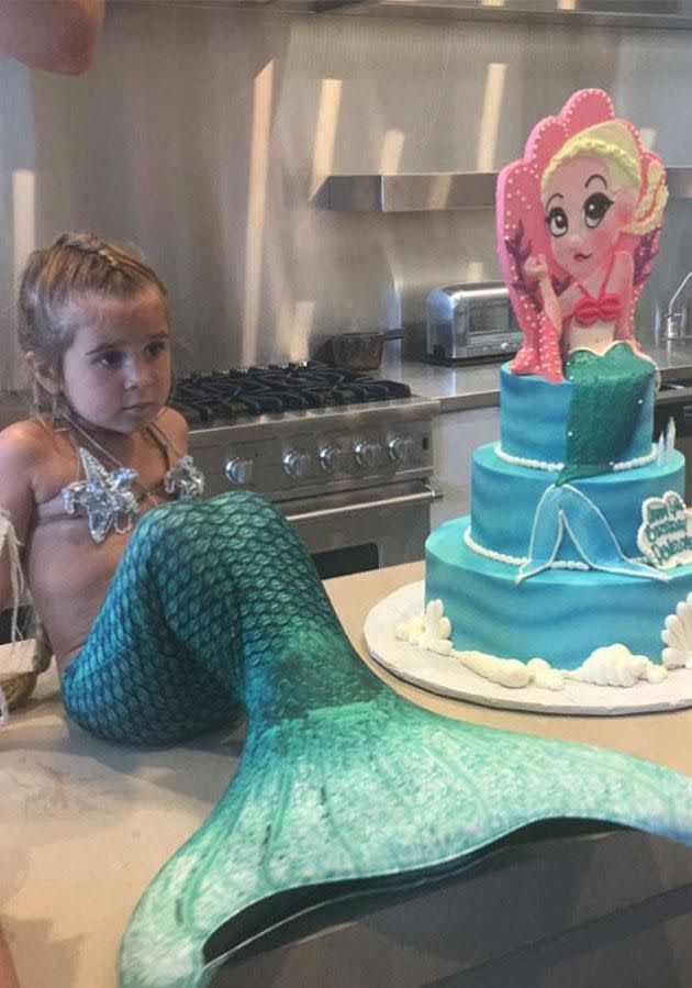 Kourtney's daughter Penelope is turning four on July 8. Photo: Snapchat