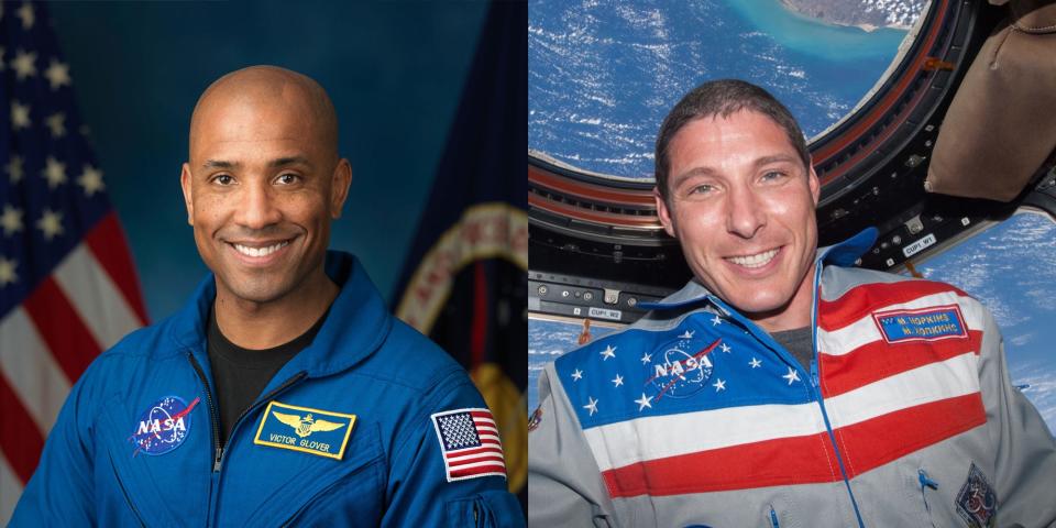 nasa astronauts victor glover michael mike hopkins spacex crew spx2