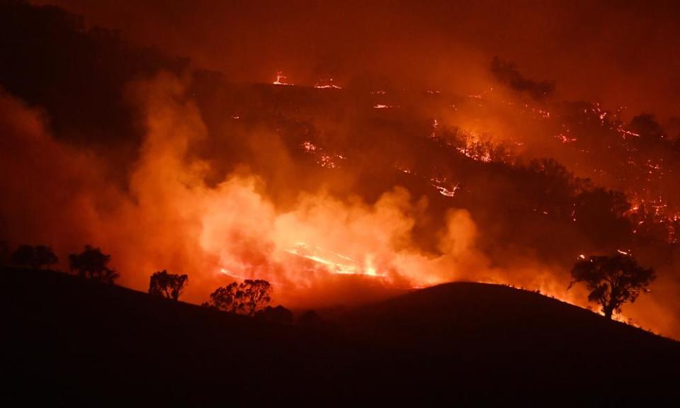 The Dunn Road fire on 10 January 10 2020