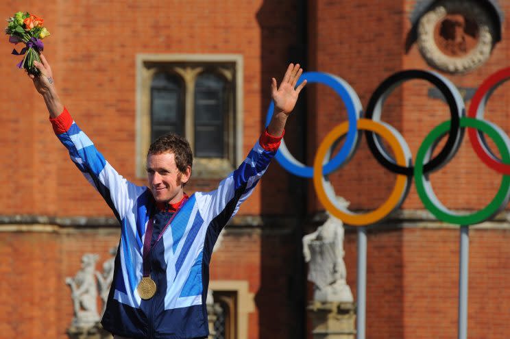 <p>After winning three Olympic gold medals on the track, Wiggins turned his attention to the road and won the men’s time trial – his fourth gold medal. The win also saw him become Team GB’s most decorated Olympian.</p>