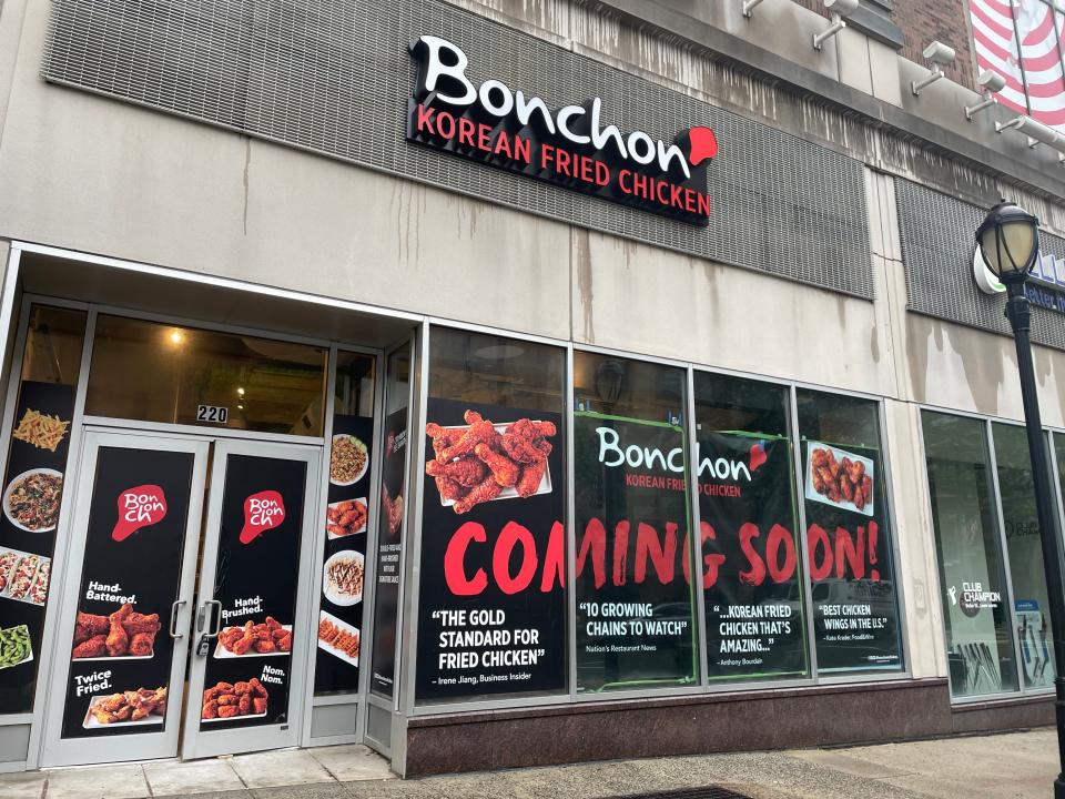 Bonchon, a Korean fried chicken chain, will open its first Westchester location the third week of September. Photographed Aug. 7, 2023