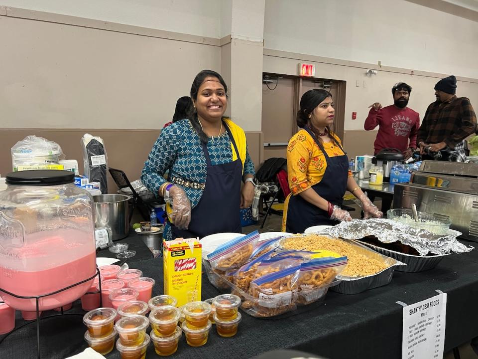 Many people were drawn to the selection of Tamil foods available at the event.