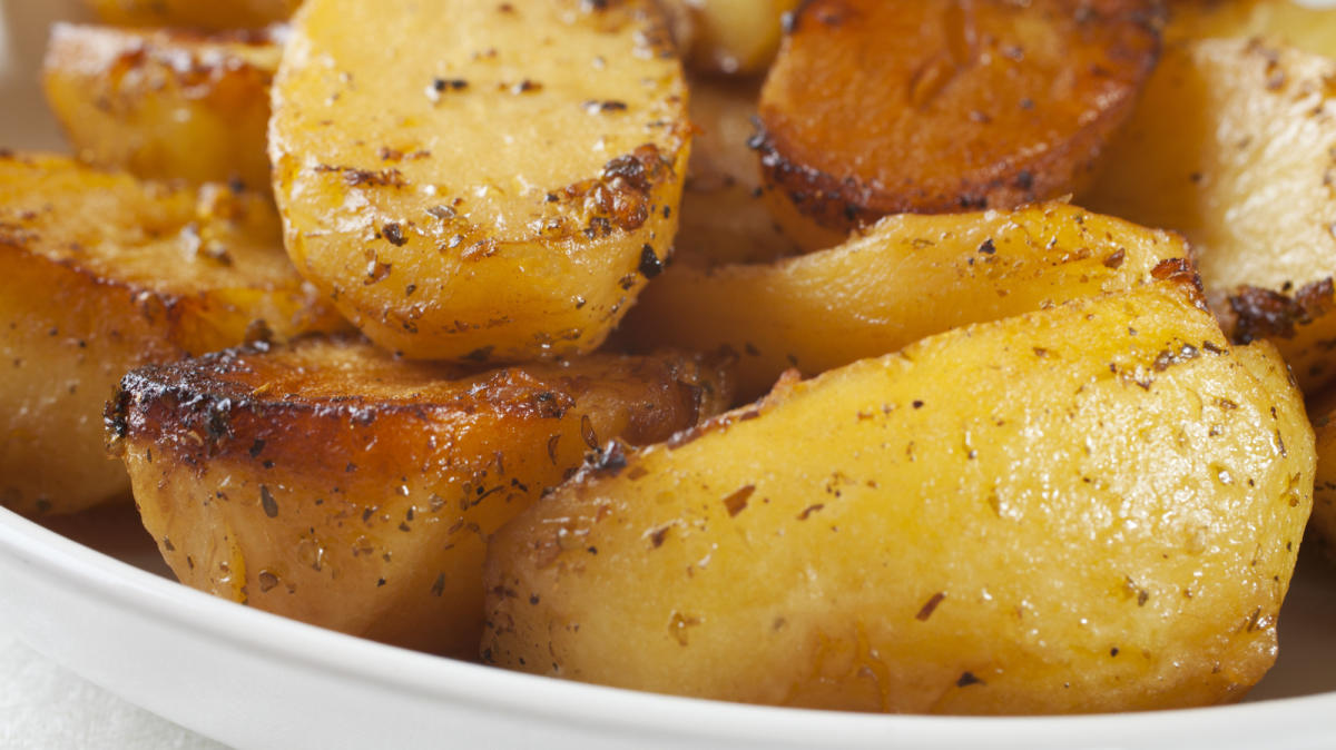 The Best Lemon Dijon Roasted Purple Potatoes Recipe