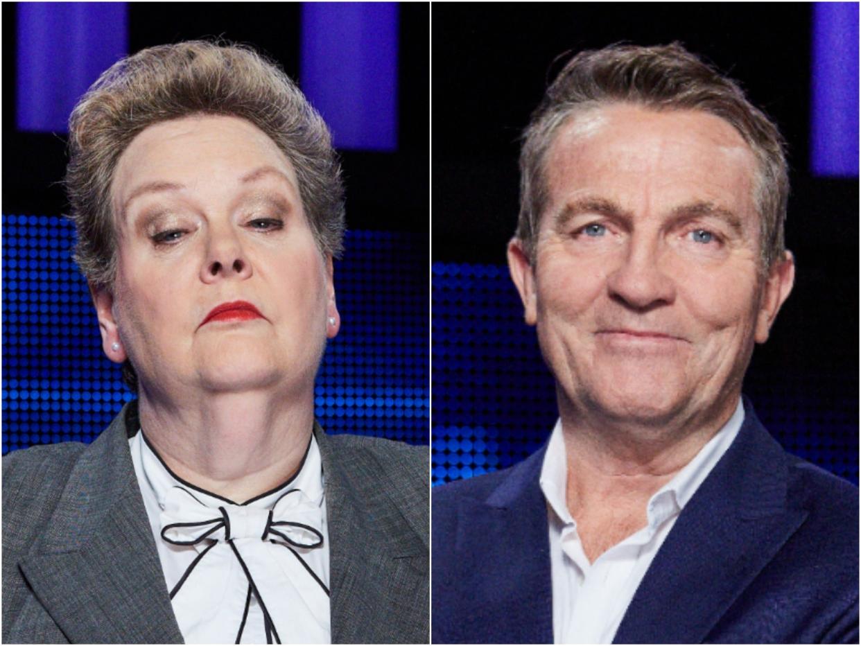 Anne Hegerty and Bradley Walsh, stars of The Chase (ITV)