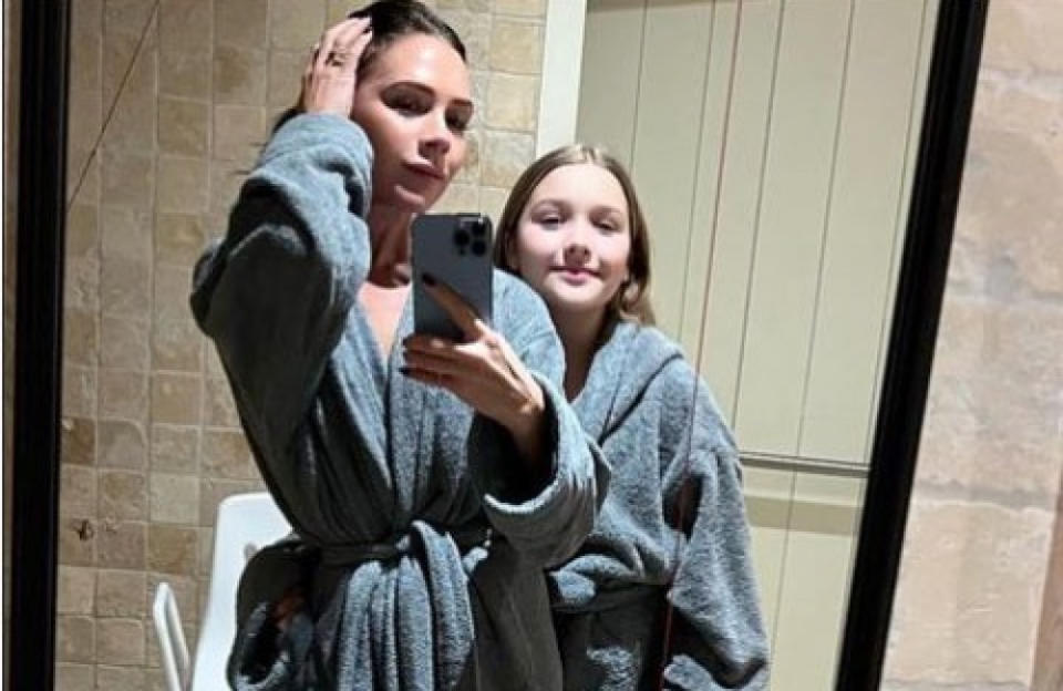 Victoria Beckham's daughter mocks her Spice Girls outfits credit:Bang Showbiz