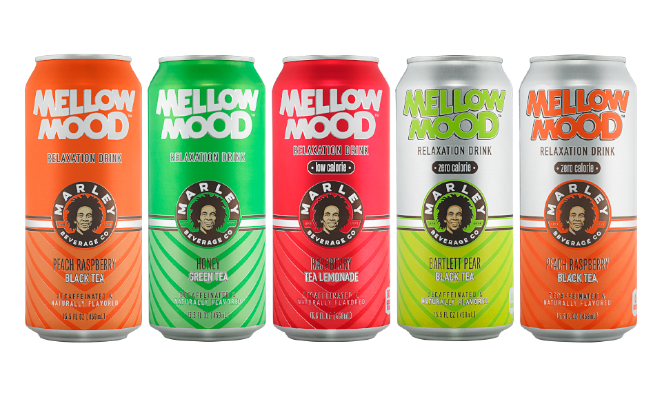 Five cans of Mellow Mood in a row.