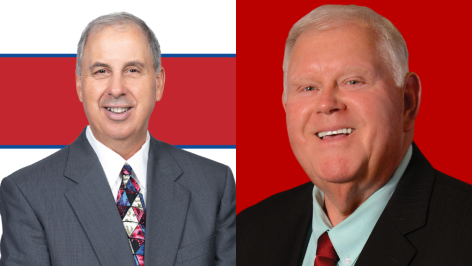 Candidates for mayor races in Greenacres, Pearce (Left) and Chuck Shaw (Right)