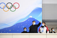 FILE - In this photo released by China's Xinhua News Agency, Chinese President Xi Jinping tours the National Speed Skating Oval, a competition venue for the 2022 Winter Olympics, in Beijing, Tuesday, Jan. 4, 2022. China has undergone history-making change since the last time it was an Olympic host in 2008: It is richer, more heavily armed and openly confrontational. (Shen Hong/Xinhua via AP, File)