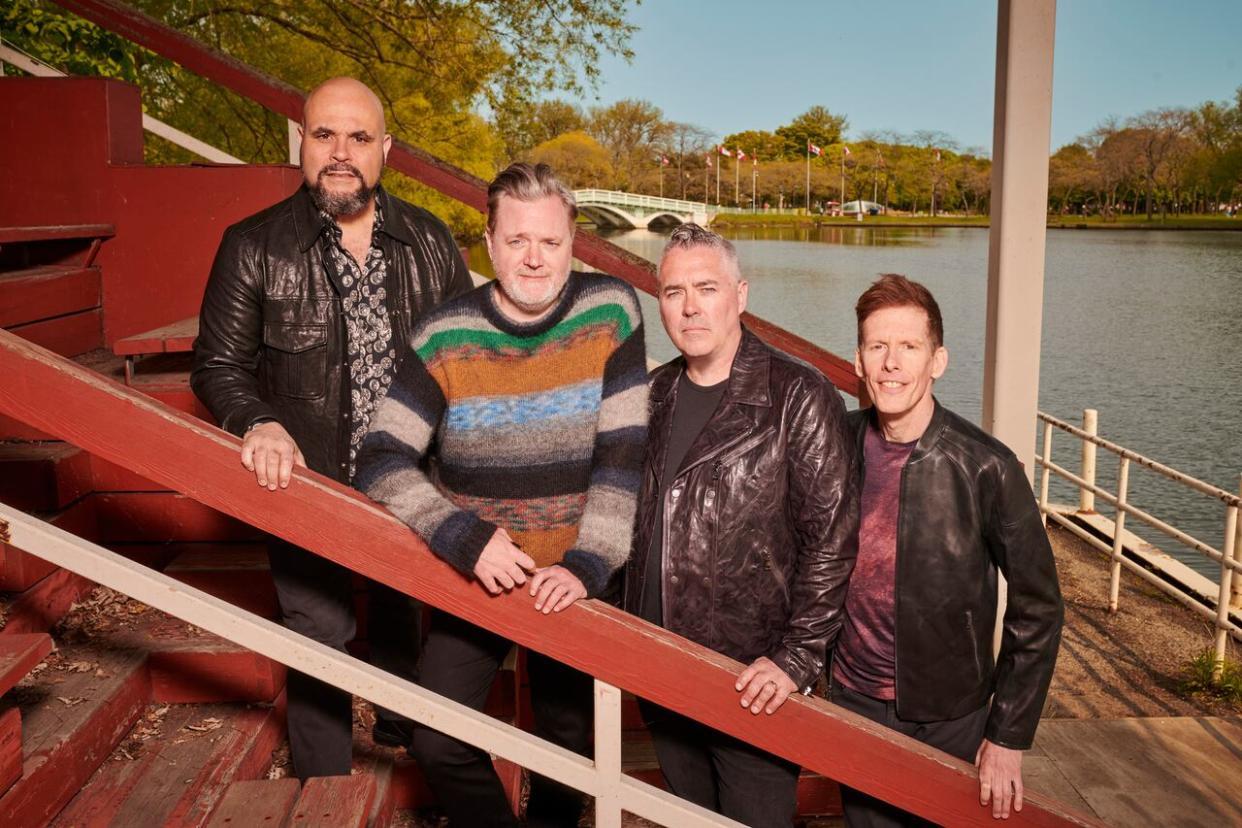 The Barenaked Ladies are set to perform at the Iceberg Alley Performance Tent at Quidi Vidi Lake on Wednesday. Drummer Tyler Stewart, far left, said the band is looking forward to a great show. (Matt Barnes)