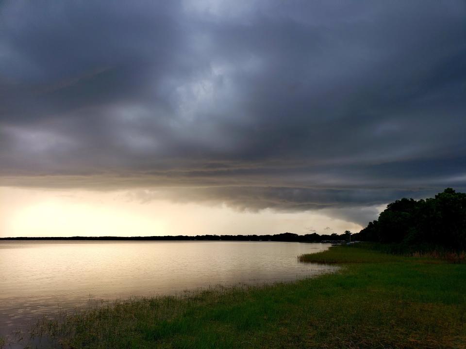 Lake Eustis has many moods; here, on a stormy summer day.
