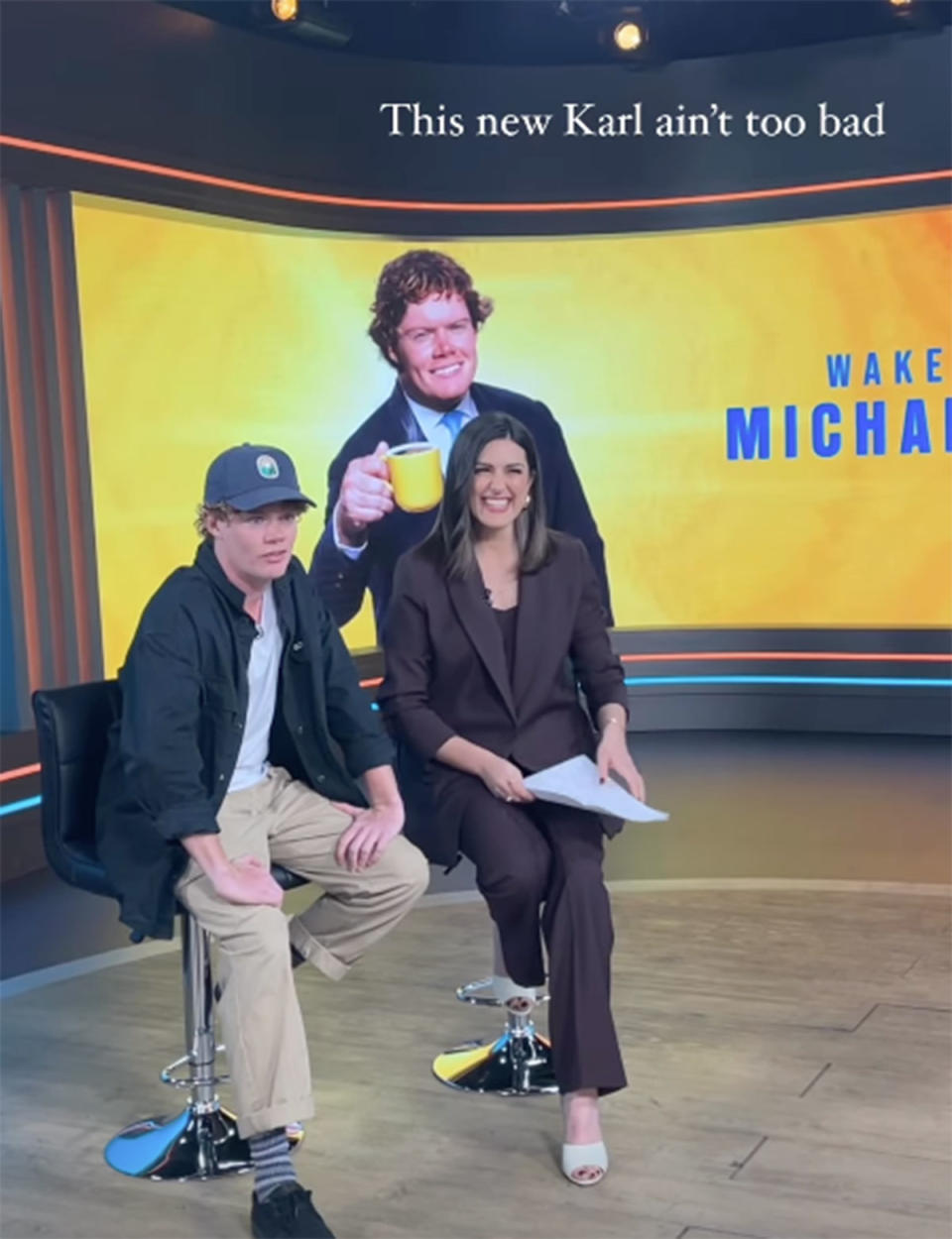 Michael Drake and Sarah Abo on the Today show