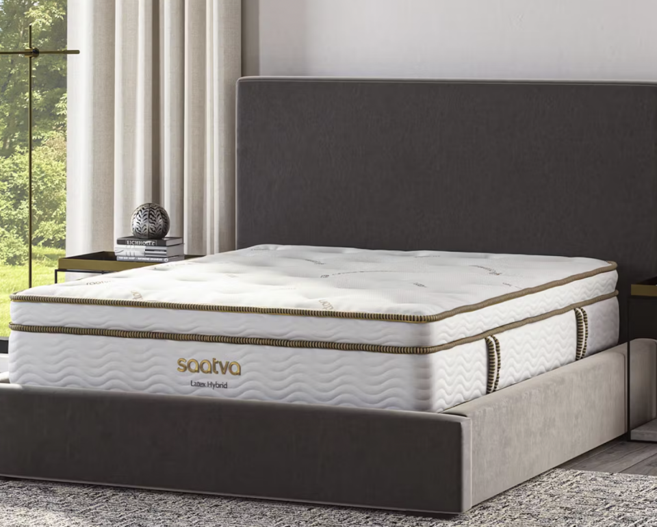 <p><a href="https://go.redirectingat.com?id=74968X1596630&url=https%3A%2F%2Fwww.saatva.com%2Fmattresses%2Fsaatva-latex-hybrid%3Fcoupon%3Dfrifvwdywrnmluog&sref=https%3A%2F%2Fwww.womenshealthmag.com%2Flife%2Fa60745178%2Fmemorial-day-mattress-sales-2024%2F" rel="nofollow noopener" target="_blank" data-ylk="slk:Shop Now;elm:context_link;itc:0;sec:content-canvas" class="link ">Shop Now</a></p><p>Latex Hybrid Mattress</p><p>Saatva</p><p>$1916.00</p>