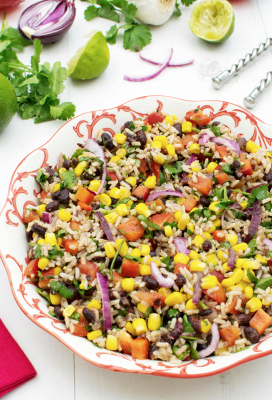 <p>The Flexitarian</p><p>Bursting with wonderful flavors, this salad makes a tasty main course or side dish.</p><p><strong>Get the recipe: <a href="https://theflexitarian.co.uk/recipe-items/lime-coriander-brown-rice-bean-salad-vegan-gluten-free/" rel="nofollow noopener" target="_blank" data-ylk="slk:Lime and Coriander Brown Rice Bean Salad;elm:context_link;itc:0;sec:content-canvas" class="link ">Lime and Coriander Brown Rice Bean Salad</a></strong></p>