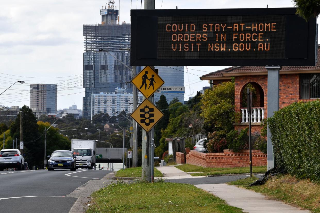 A Sydney, le 2 aout 2021. (photo d'illustration) - Saeed KHAN / AFP