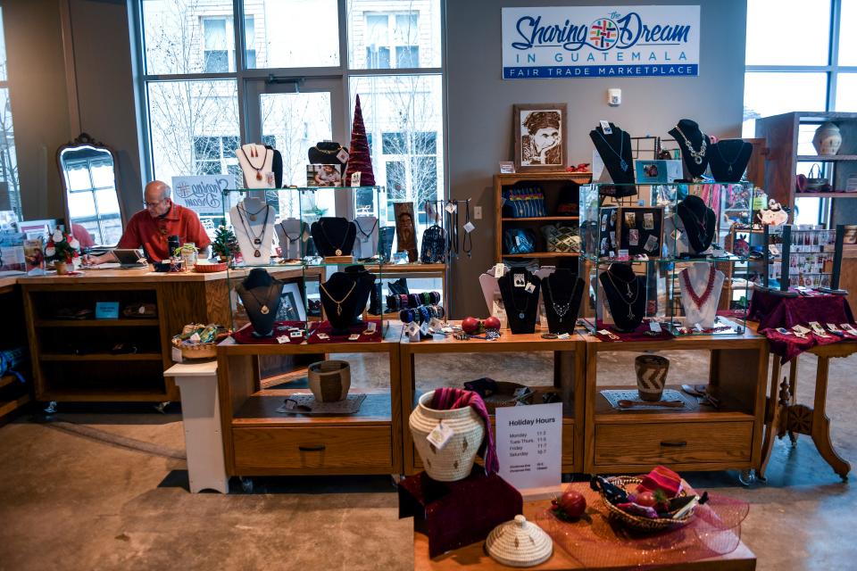 Non-profit Sharing the Dream sells handmade items from Guatemala on Monday, Dec. 16, 2019 at Jones421 in Sioux Falls. Sharing the Dream partners with Guatemalan artisans in order to reduce poverty.