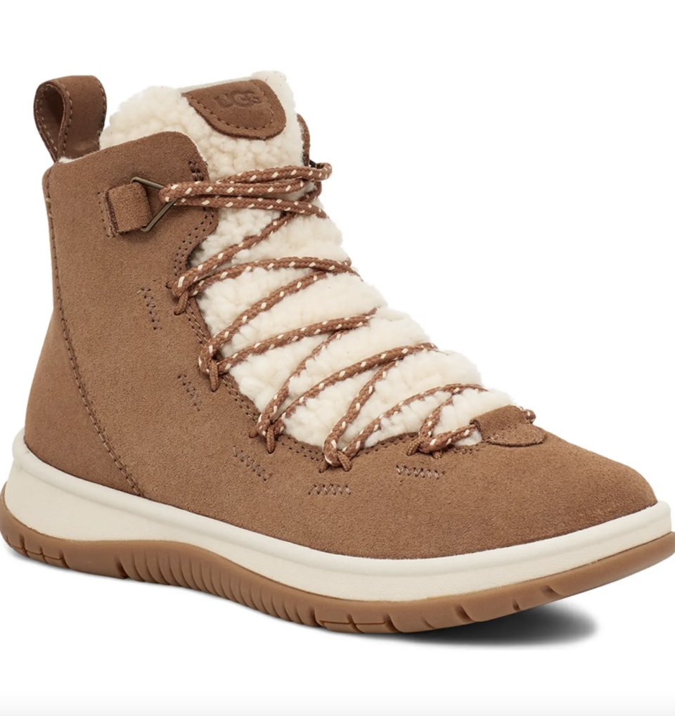 UGG Lakesider Heritage Boot in brown with shearling fur (Photo via Nordstrom)