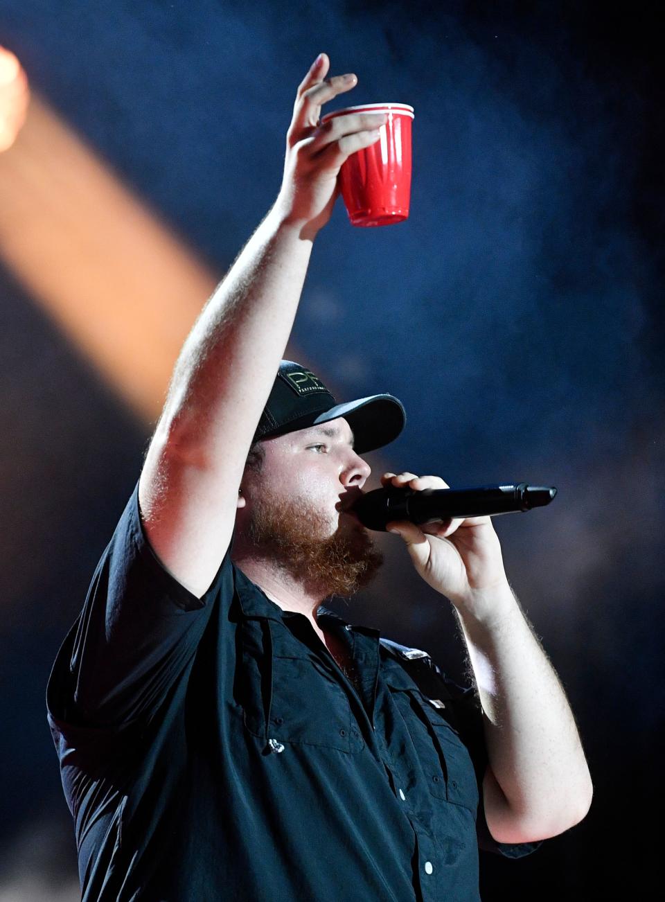 Luke Combs performs at the 2018 CMA Music Fest Friday,
